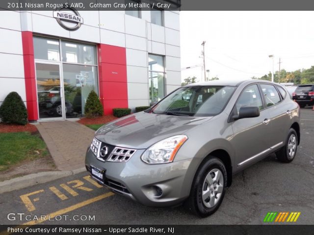 2011 Nissan Rogue S AWD in Gotham Gray Metallic