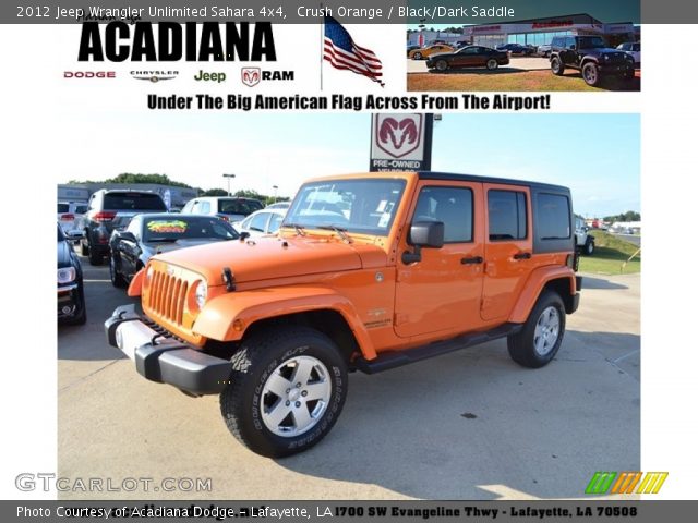 2012 Jeep Wrangler Unlimited Sahara 4x4 in Crush Orange