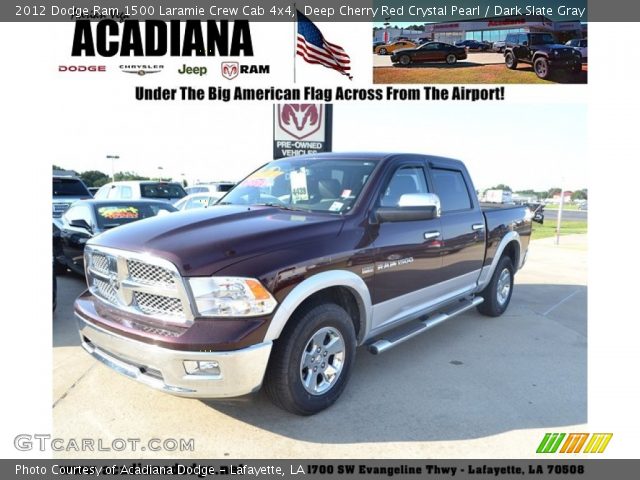 2012 Dodge Ram 1500 Laramie Crew Cab 4x4 in Deep Cherry Red Crystal Pearl