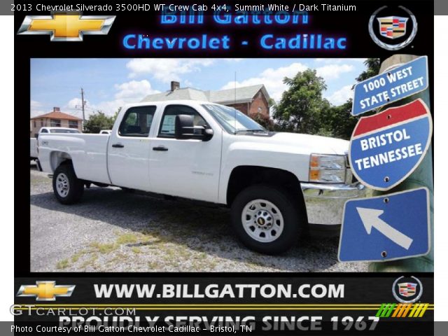 2013 Chevrolet Silverado 3500HD WT Crew Cab 4x4 in Summit White