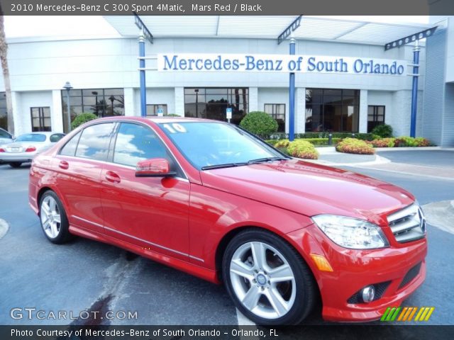 2010 Mercedes-Benz C 300 Sport 4Matic in Mars Red