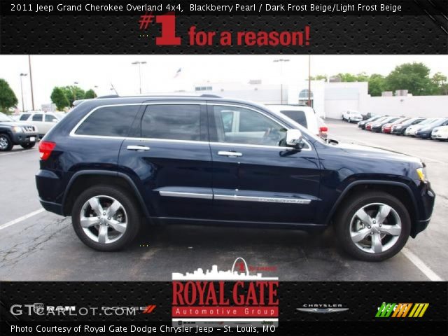 2011 Jeep Grand Cherokee Overland 4x4 in Blackberry Pearl