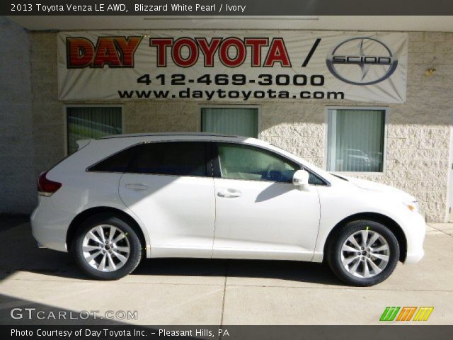 2013 Toyota Venza LE AWD in Blizzard White Pearl