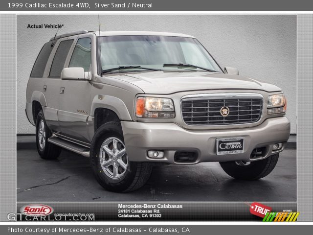 1999 Cadillac Escalade 4WD in Silver Sand