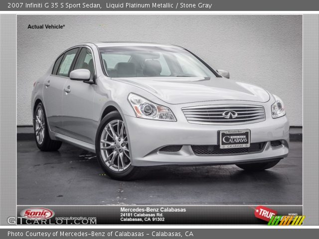 2007 Infiniti G 35 S Sport Sedan in Liquid Platinum Metallic