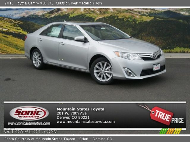 2013 Toyota Camry XLE V6 in Classic Silver Metallic