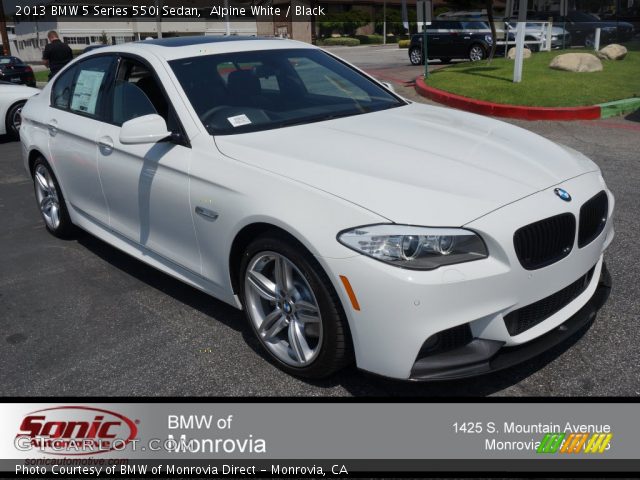 2013 BMW 5 Series 550i Sedan in Alpine White