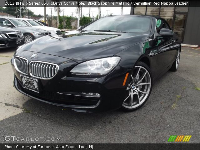 2012 BMW 6 Series 650i xDrive Convertible in Black Sapphire Metallic