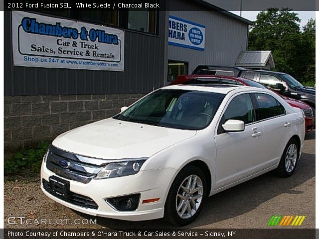 2012 Ford Fusion SEL in White Suede