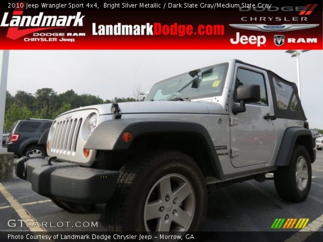 2010 Jeep Wrangler Sport 4x4 in Bright Silver Metallic