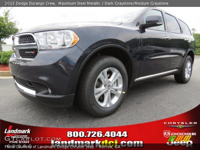 2013 Dodge Durango Crew in Maximum Steel Metallic