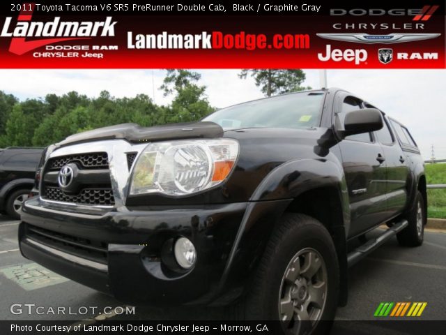 2011 Toyota Tacoma V6 SR5 PreRunner Double Cab in Black