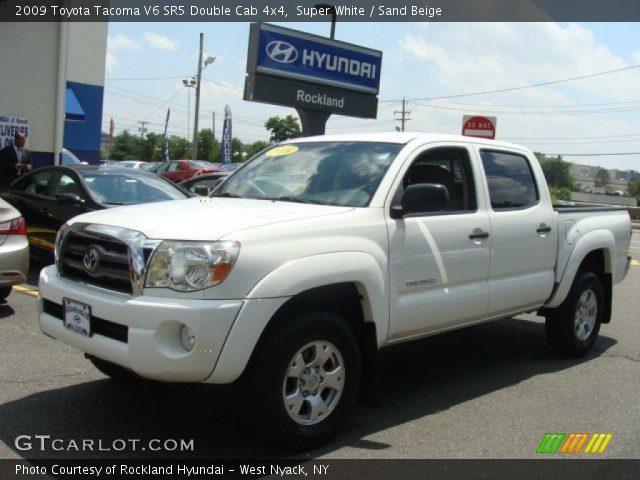 2009 Toyota Tacoma V6 SR5 Double Cab 4x4 in Super White