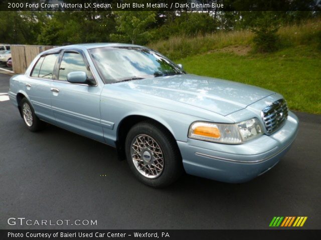 2000 Ford Crown Victoria LX Sedan in Light Blue Metallic
