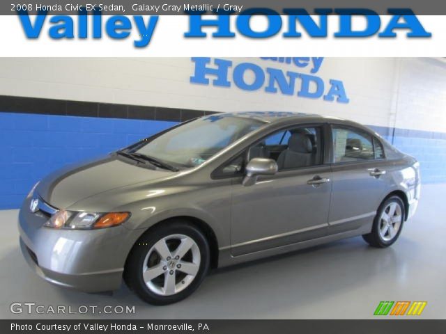 2008 Honda Civic EX Sedan in Galaxy Gray Metallic