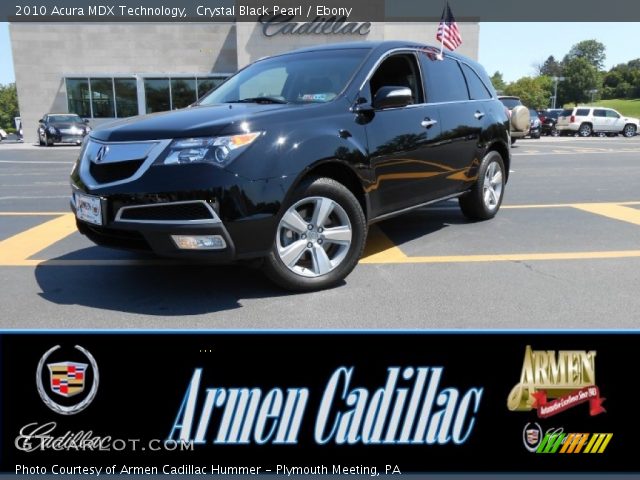 2010 Acura MDX Technology in Crystal Black Pearl