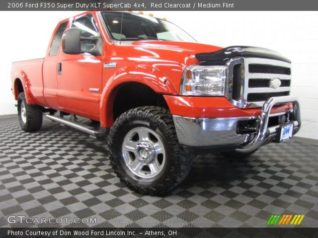 2006 Ford F350 Super Duty XLT SuperCab 4x4 in Red Clearcoat
