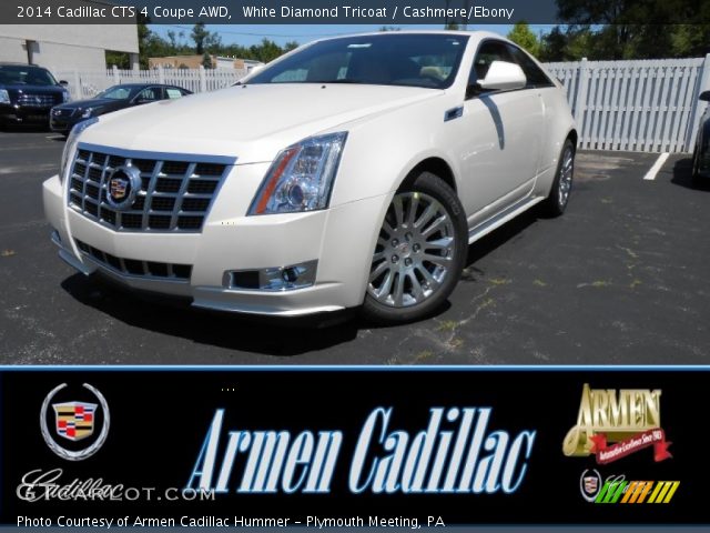 2014 Cadillac CTS 4 Coupe AWD in White Diamond Tricoat