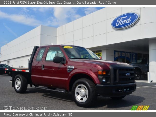 2008 Ford F350 Super Duty XL SuperCab Chassis in Dark Toreador Red