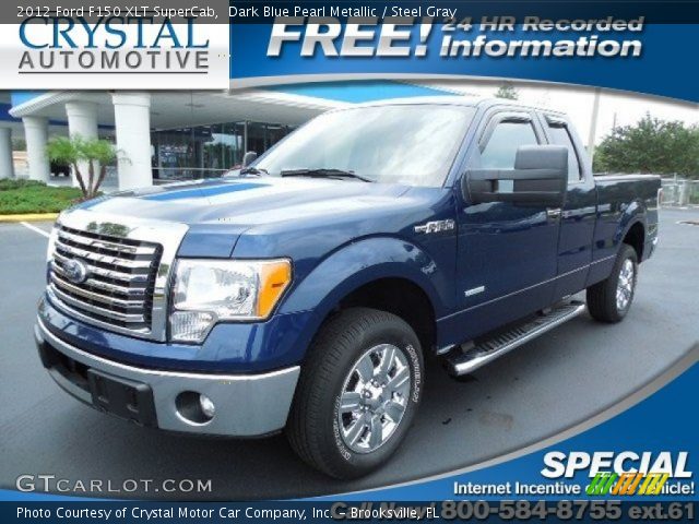 2012 Ford F150 XLT SuperCab in Dark Blue Pearl Metallic