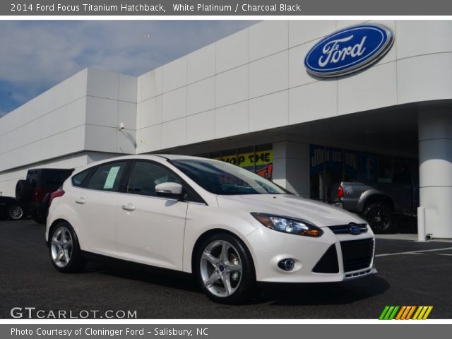 2014 Ford Focus Titanium Hatchback in White Platinum