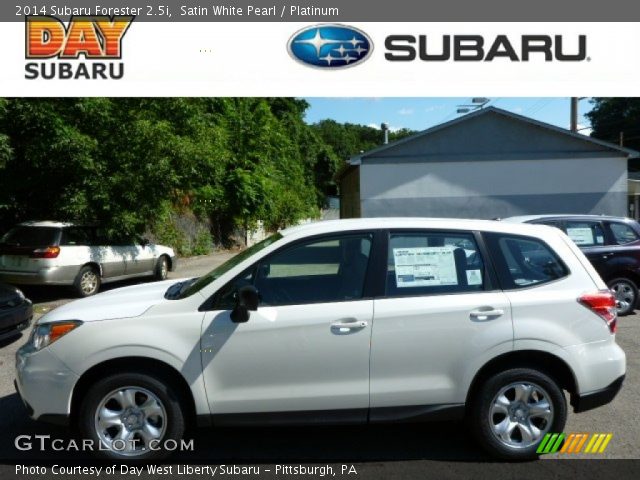 2014 Subaru Forester 2.5i in Satin White Pearl
