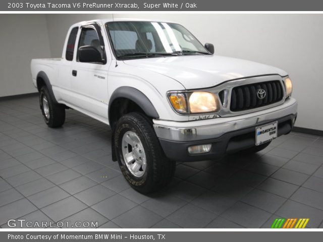 2003 Toyota Tacoma V6 PreRunner Xtracab in Super White