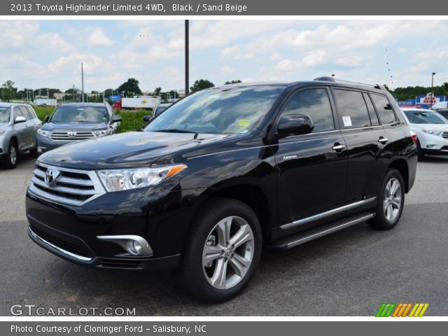 2013 Toyota Highlander Limited 4WD in Black