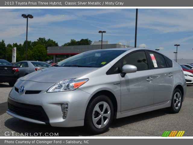 2013 Toyota Prius Three Hybrid in Classic Silver Metallic