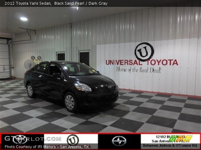 2012 Toyota Yaris Sedan in Black Sand Pearl
