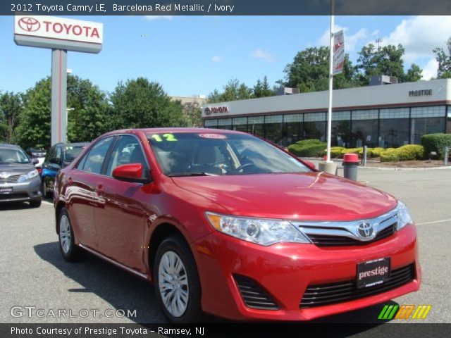 2012 Toyota Camry LE in Barcelona Red Metallic