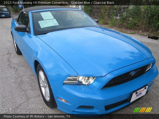2013 Ford Mustang V6 Premium Convertible in Grabber Blue