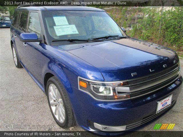 2013 Ford Flex Limited EcoBoost AWD in Deep Impact Blue Metallic