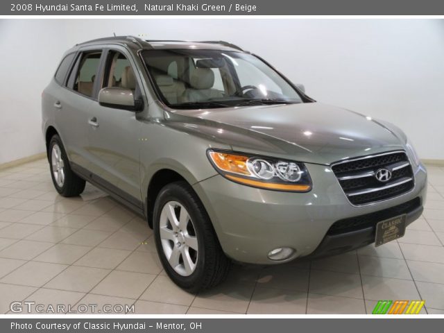 2008 Hyundai Santa Fe Limited in Natural Khaki Green