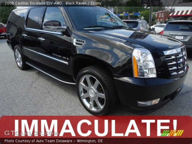 2008 Cadillac Escalade ESV AWD in Black Raven