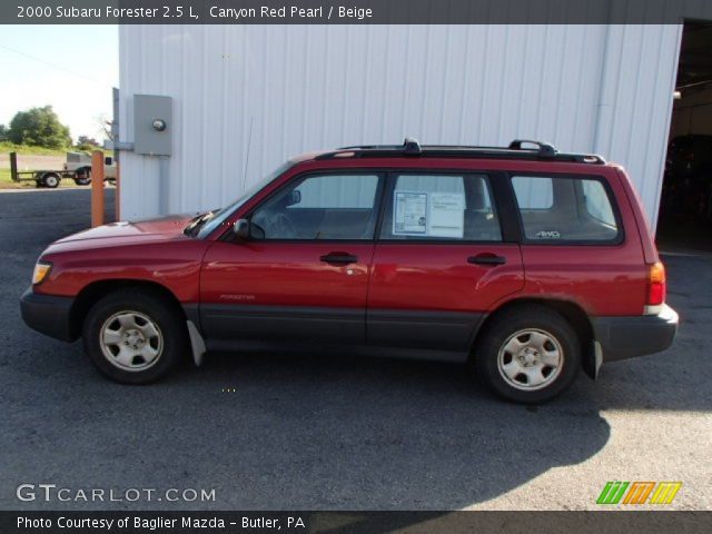 2000 Subaru Forester 2.5 L in Canyon Red Pearl