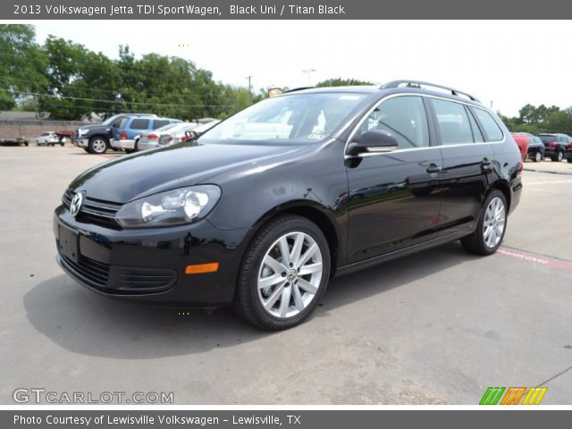 2013 Volkswagen Jetta TDI SportWagen in Black Uni