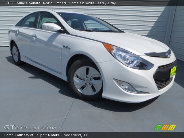 2013 Hyundai Sonata Hybrid Limited in Porcelain White Pearl