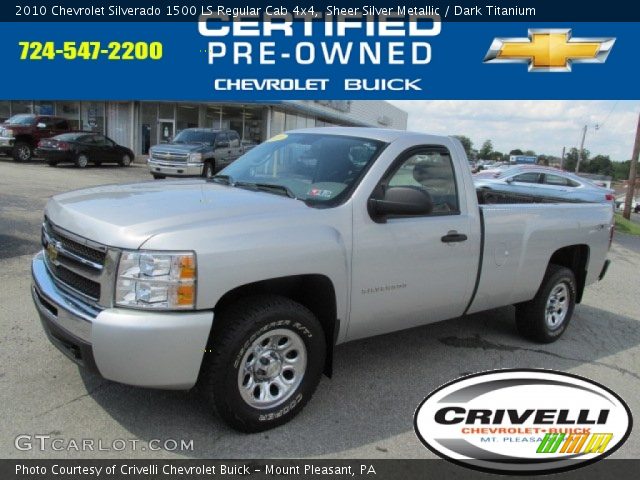 2010 Chevrolet Silverado 1500 LS Regular Cab 4x4 in Sheer Silver Metallic