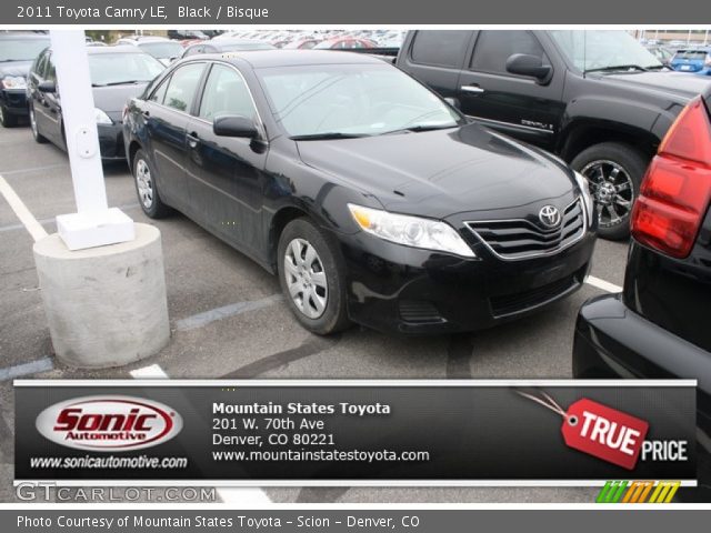2011 Toyota Camry LE in Black