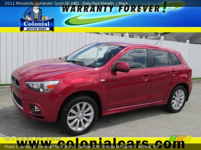 2011 Mitsubishi Outlander Sport SE 4WD in Rally Red Metallic