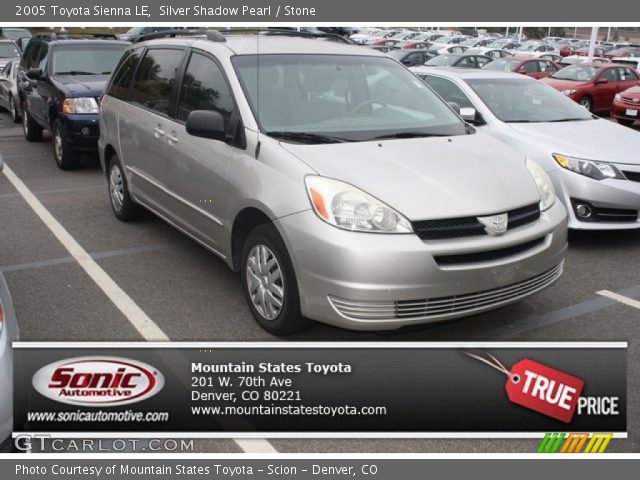 2005 Toyota Sienna LE in Silver Shadow Pearl