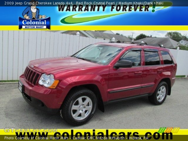 2009 Jeep Grand Cherokee Laredo 4x4 in Red Rock Crystal Pearl