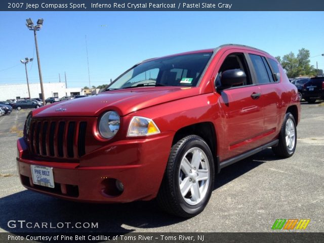 2007 Jeep Compass Sport in Inferno Red Crystal Pearlcoat