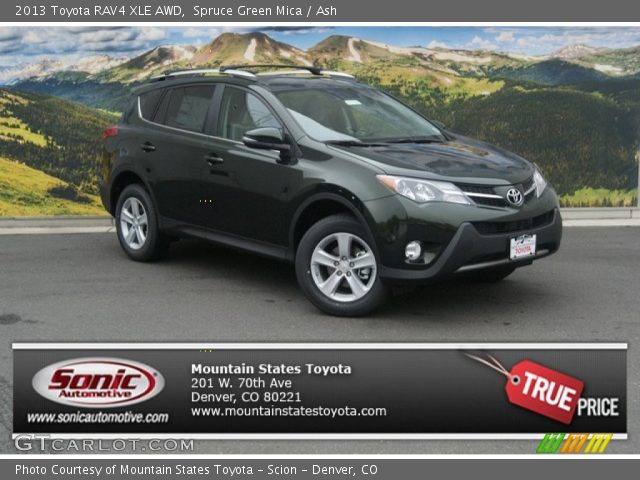 2013 Toyota RAV4 XLE AWD in Spruce Green Mica