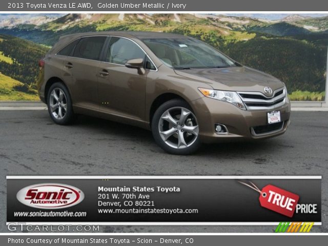 2013 Toyota Venza LE AWD in Golden Umber Metallic