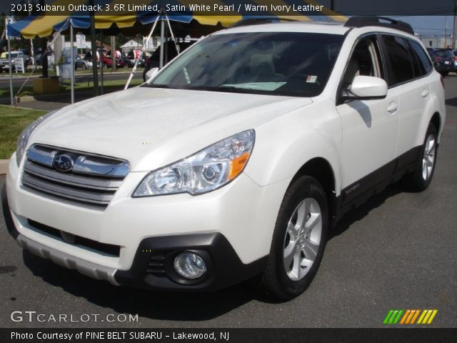 2013 Subaru Outback 3.6R Limited in Satin White Pearl