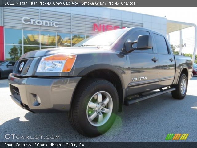 2012 Nissan Titan Pro-4X Crew Cab 4x4 in Smoke Gray