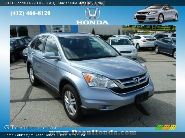 2011 Honda CR-V EX-L 4WD in Glacier Blue Metallic