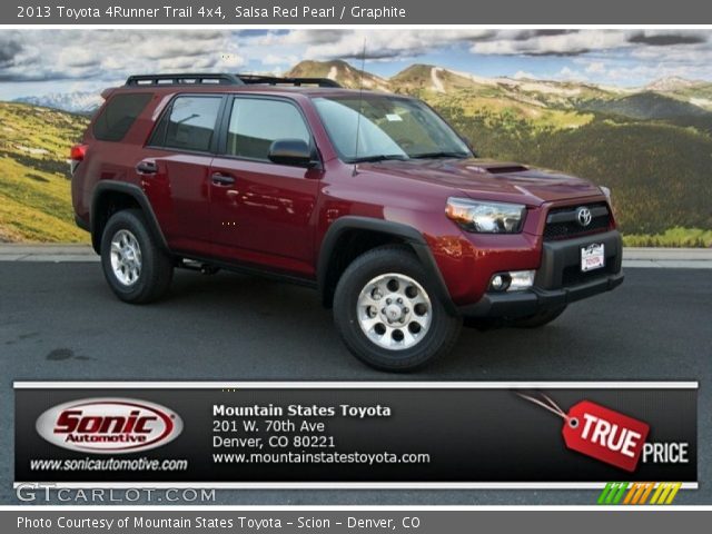 2013 Toyota 4Runner Trail 4x4 in Salsa Red Pearl